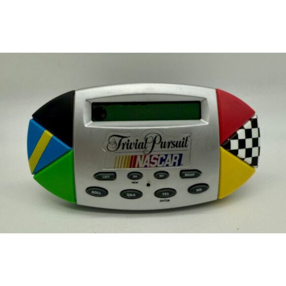 Trivial Pursuit NASCAR Edition Electronic Hand Held Game & Manual Hasbro Tested - Picture 1 of 4